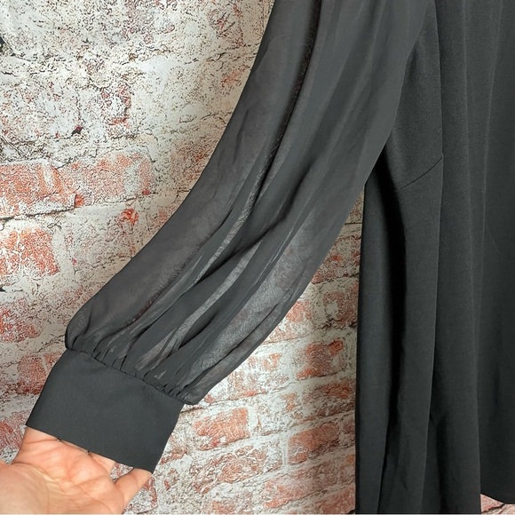 London Times Sheer Sleeve Shift Dress 14W - Picture 6 of 7